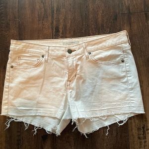 Rich and Skinny Jean shorts. Frayed bottoms.